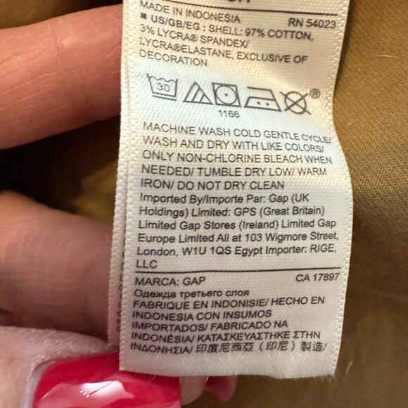 Women's Gap Brown Cargo Jacket with Cinched Waist Size Small - Picture 4 of 7